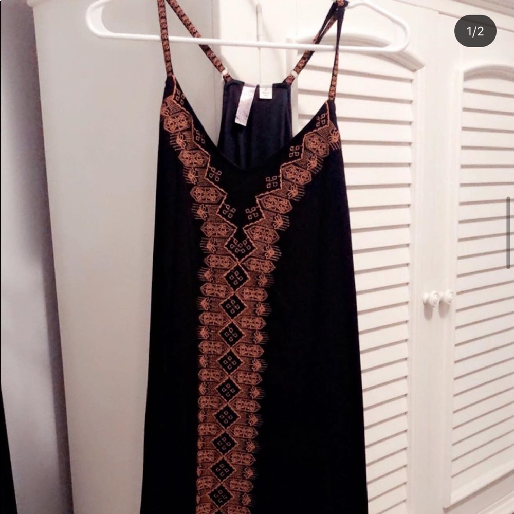 CUTE NAVY AND CORAL DRESS